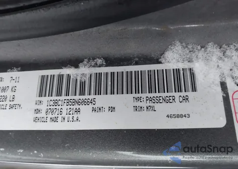 2011 Chrysler 200 Touring from USA, damaged, VIN 1C3BC1FB5BN606645